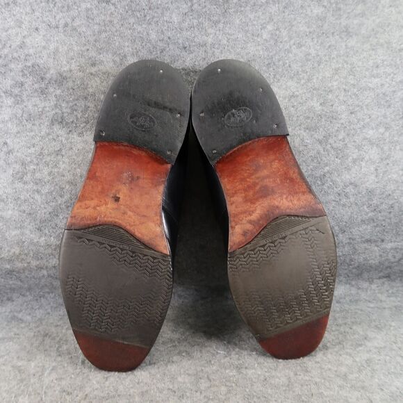 Florsheim Shoes Mens 9 Loafers Slip On Classic Leather Retro Dress Formal Black - Picture 9 of 16